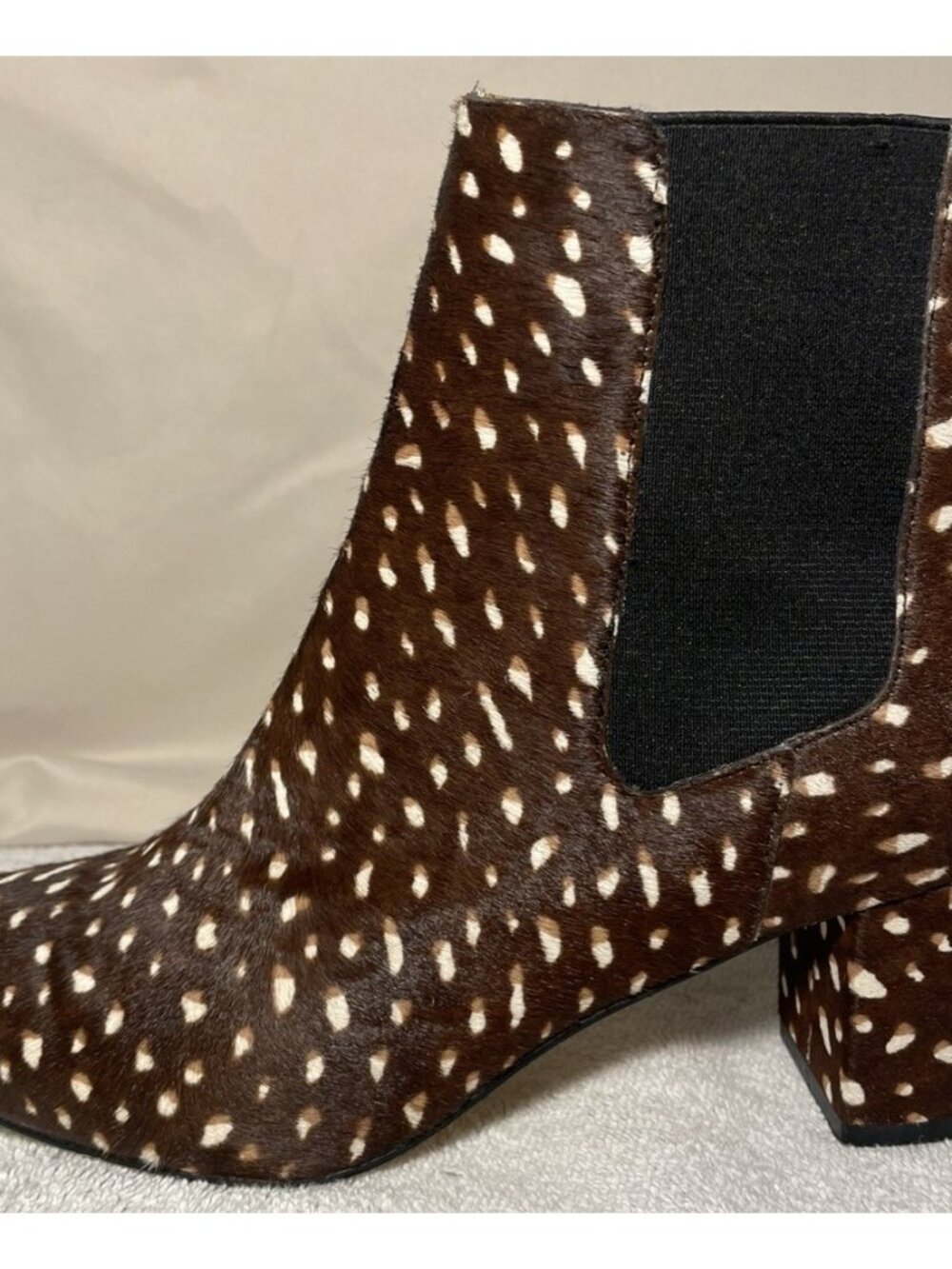 J Crew Women's Chelsea Calf Hair Leather Boots Size 8.5 - Reg. $199 Ankle